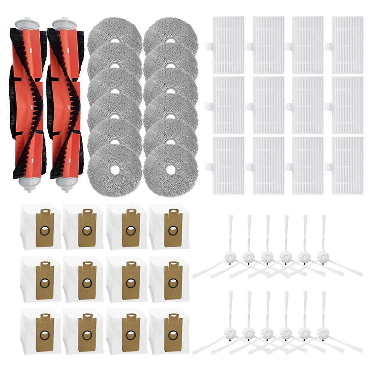 for W2 Side Brush Hepa Filters Mop Cloths Rag