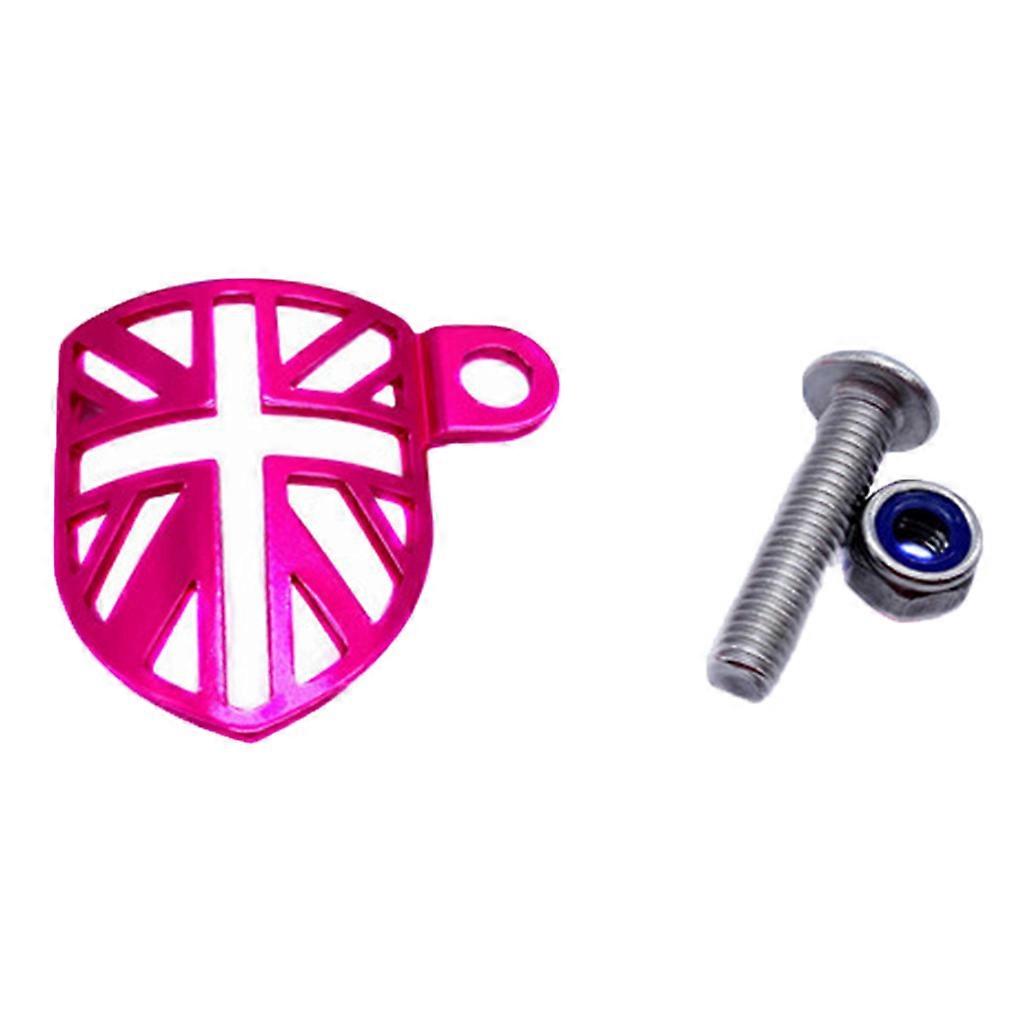 Bicycle Mud-free Folding Bike Brake Cable Deflector Block Front Fork for Protection Deflector Plate for Brompton  Rose Red