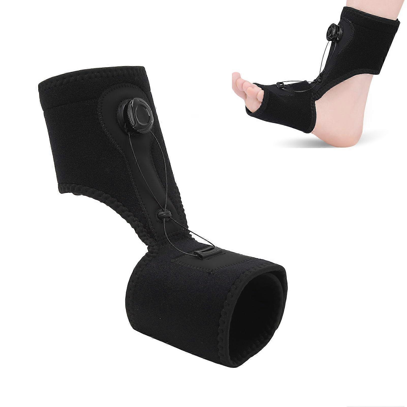 Copper Compression Night Splint for Drop Foot, Achilles Tendonitis Relief, Adjustable, Breathable Material, Comfortable Fit