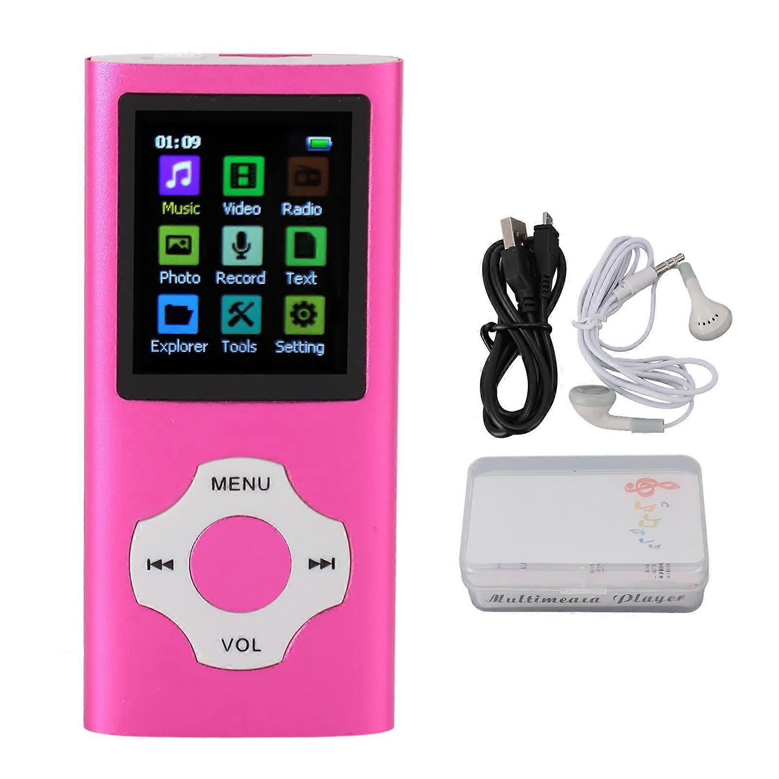 Roseate HiFi Lossless MP3 Player with 1.8in Screen, Radio, Recorder, 8GB Card Included