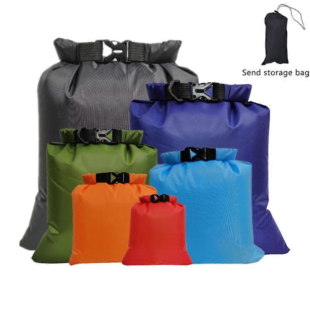 1.5L 2.5L 3L 3.5L 5L 8L 5PCS Waterproof Dry Bag Pack Sack Swimming Rafting Kayaking River Trekking Floating Sailing Canoing Boating Water Resistance