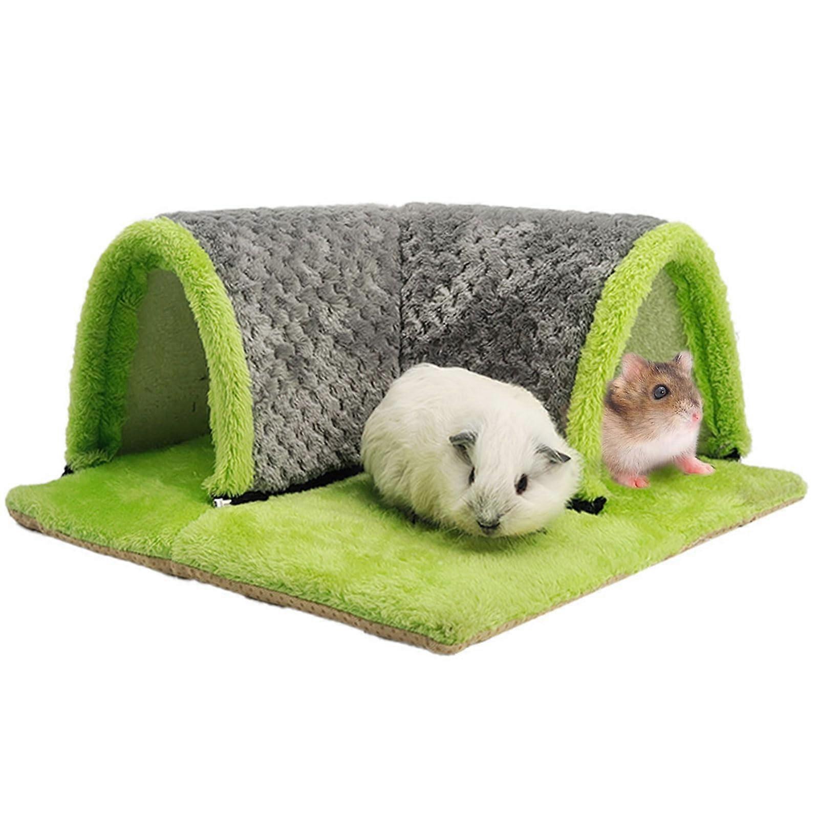Hot Small Animal Tunnel Hiding Place, Soft Bed for Hamsters, Removable Tube Cage Accessory, Candy Plotter Design
