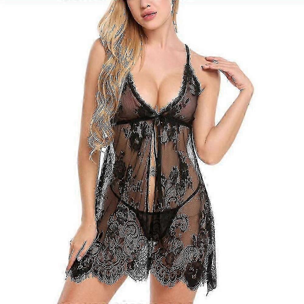 المرأة الدانتيل مثير المثيرة مفتوحة الجبهة الملابس الداخلية ثونغ مجموعة ملابس النوم