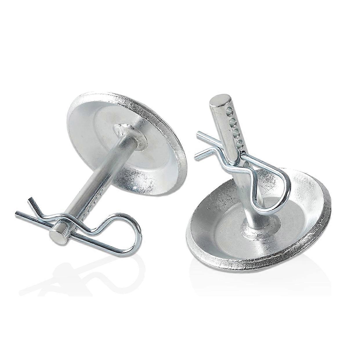 Snow Plow Skid Shoe Blade Protector Replacement Skids Shoes with Round Shaft and Adjustable Pin Pla