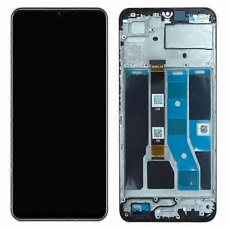 Compatible For Realme C53 (Global) OEM Grade S LCD Screen and Digitizer Assembly + Frame Part (Without Logo)