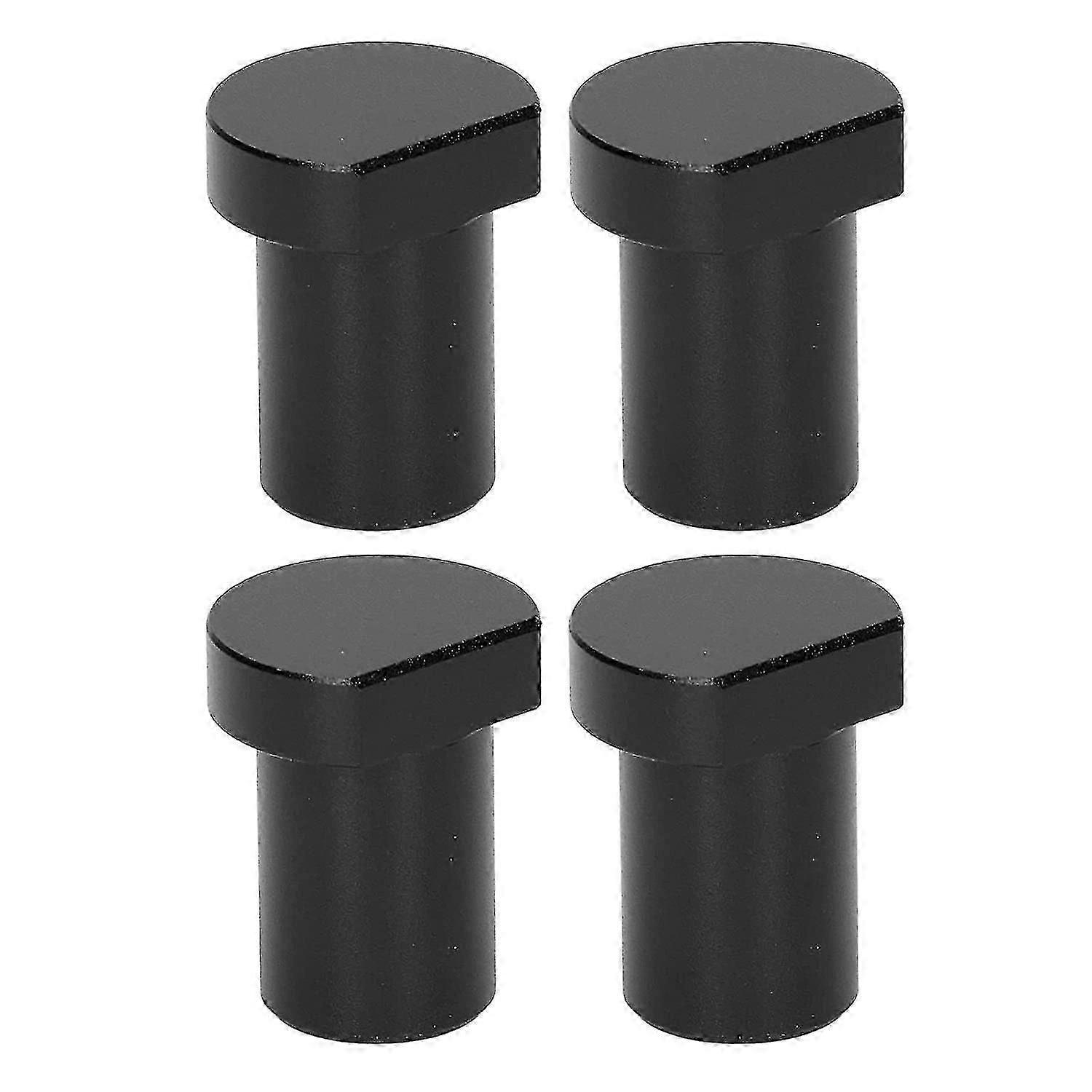 4pcs Woodworking Desk Limit Blocks, Woodworking Workbench Limit Card Block 20mm Diameter Black