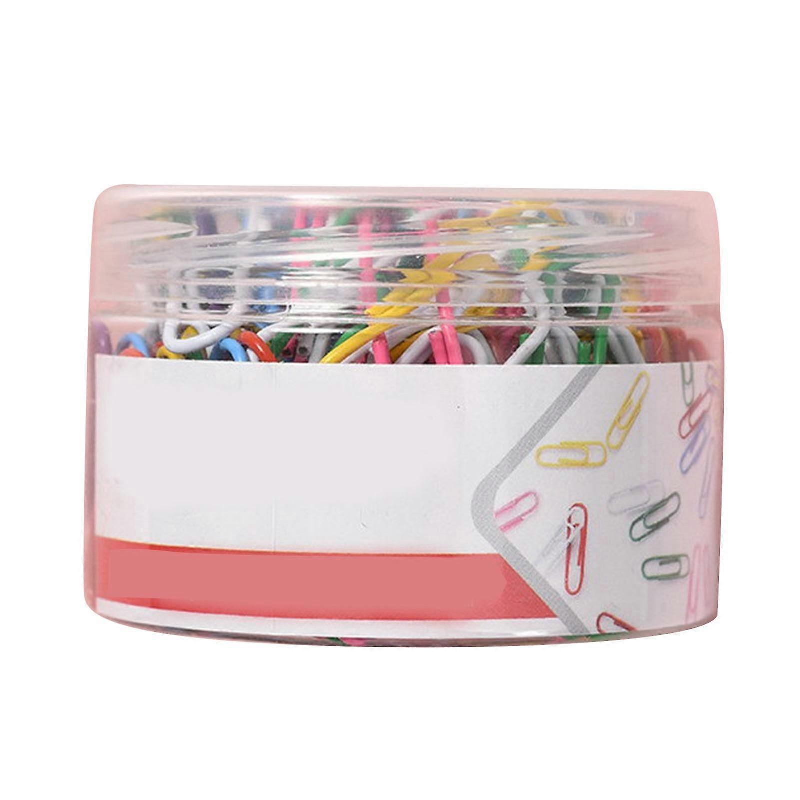 160Pcs Assorted Colors Small Paper Clips Paperclips with Storage Box for Organizing Files Home School Office Use