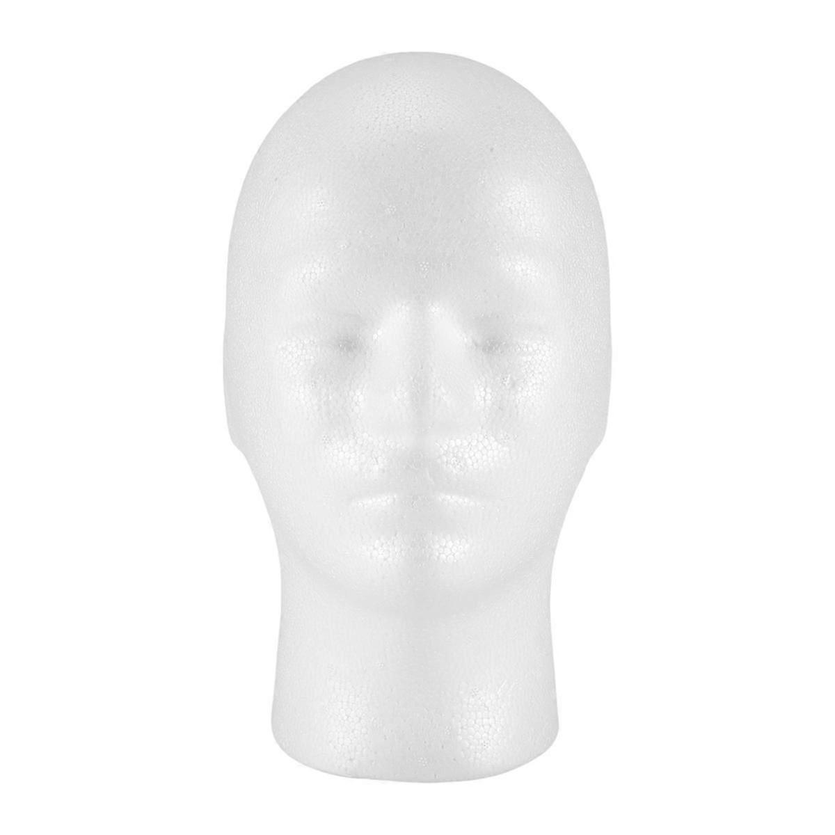 1X Masculin Femeie Spumă Manechin Manikin Head Stand Model Perucă Pălărie Display, # 2