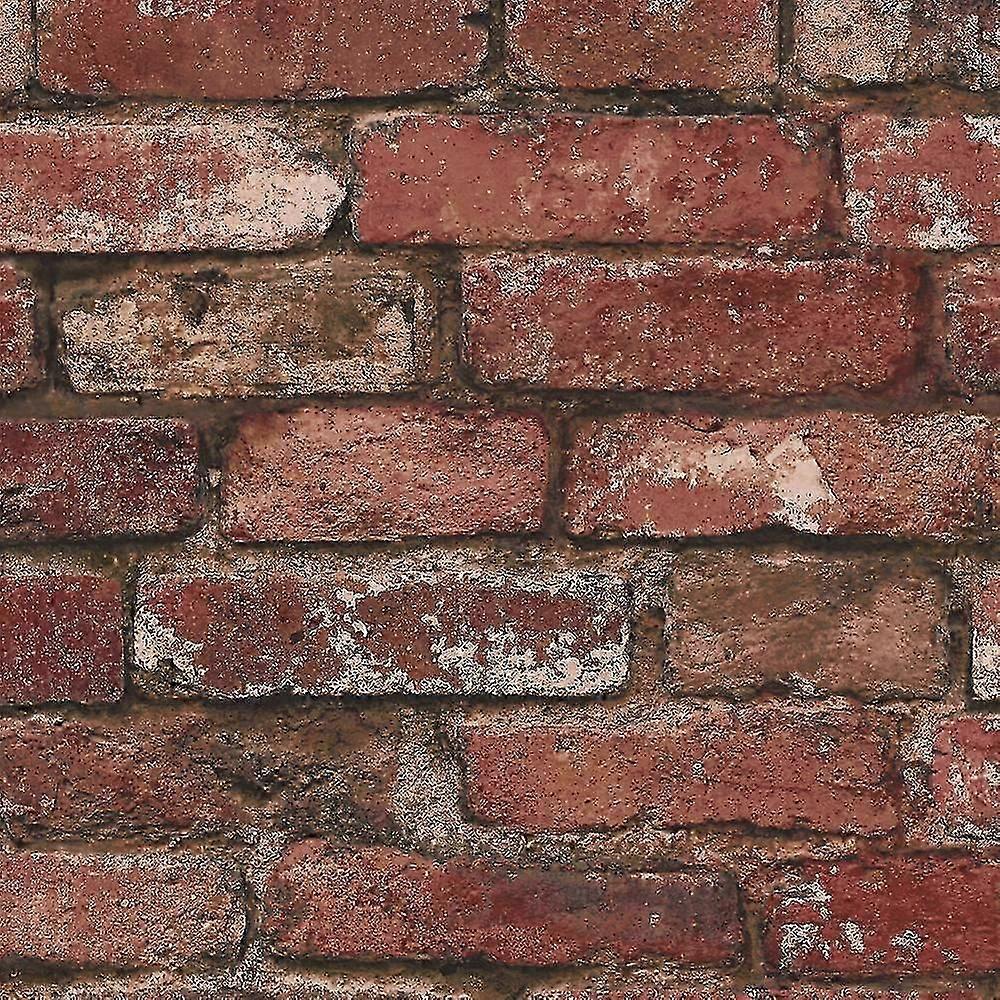 Red Brick Effect Wallpaper Fine Decor FD31285 Walkbee