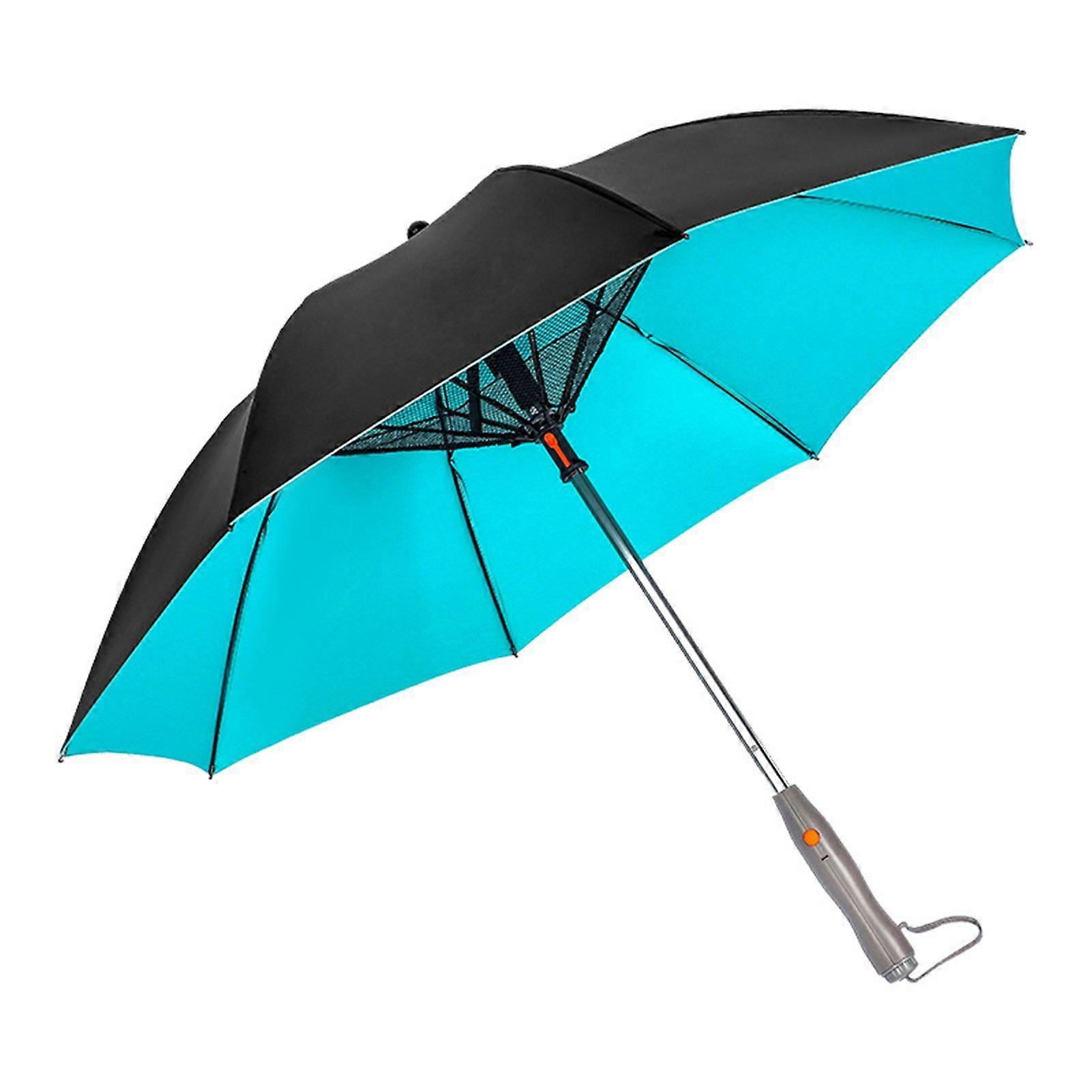 3-In-1 Sun Umbrella With Fan And Mister - Misting Umbrella With Fan, Cooling Umbrella with Fan, For Fishing, Golfing, Beach