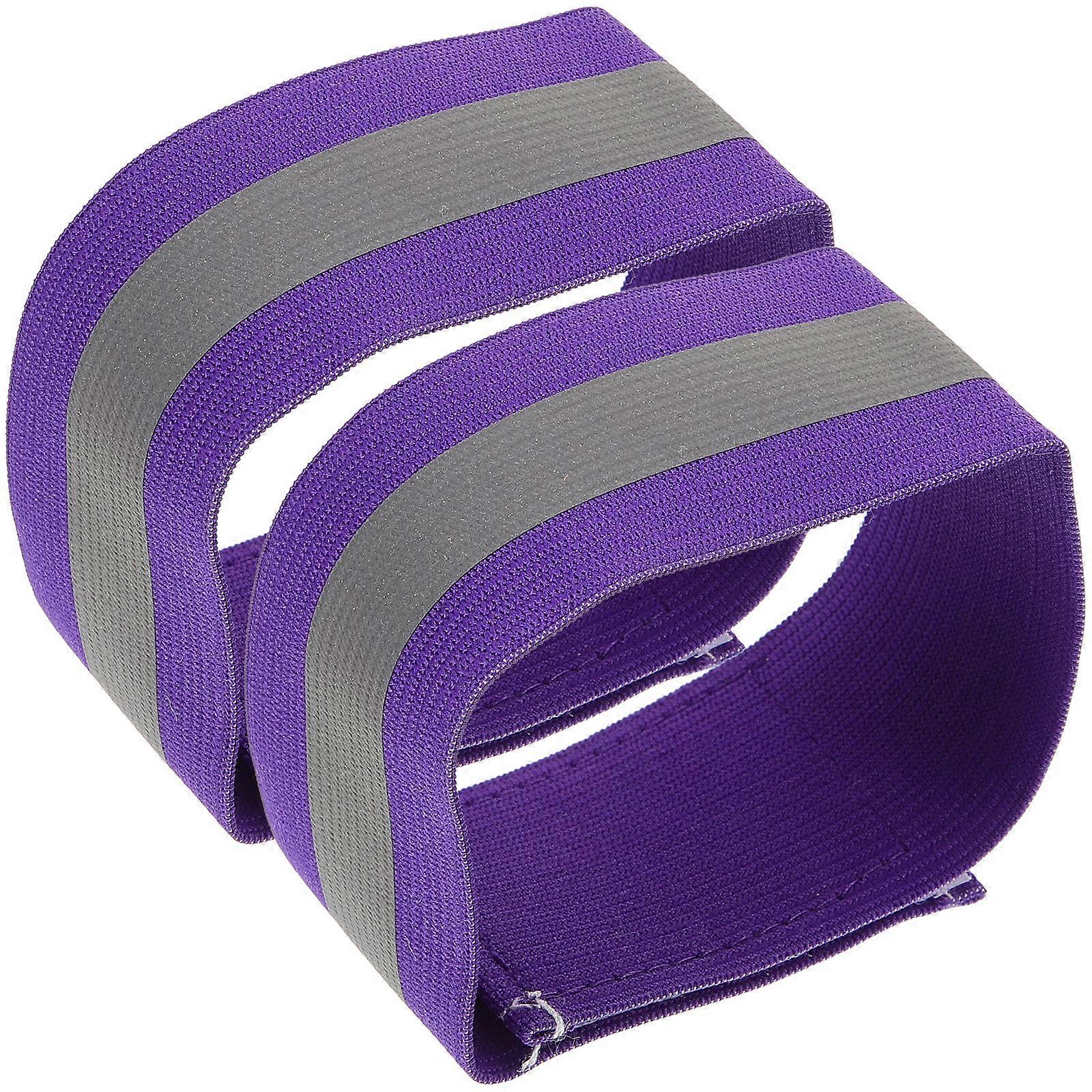 1 Pair Practical Reflective Straps High Visibility Reflective Wristbands Creative Armbands