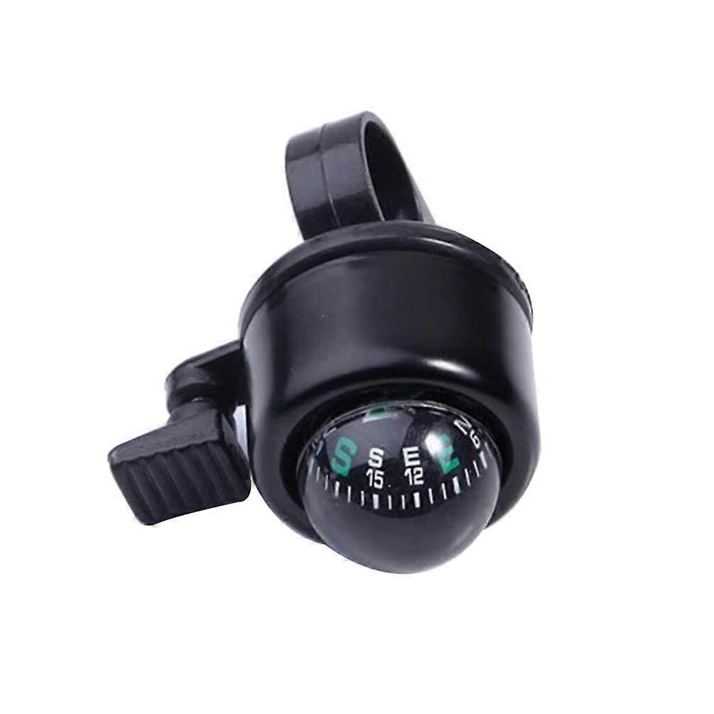 Bicycle bell with compass black