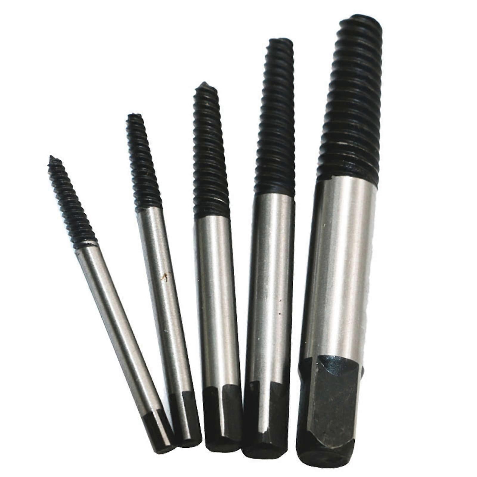 5Pcs Screw Extractor Center Drill Bits Guide Set For Broken Bolts Damaged Bolt Removal Pipe Extractor Kit