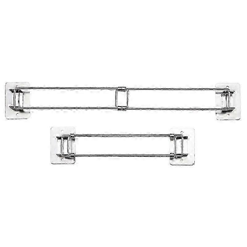 2pcs RV淋浴角落储物杆-可调节不锈钢杆长度7-13英寸角落架子在，