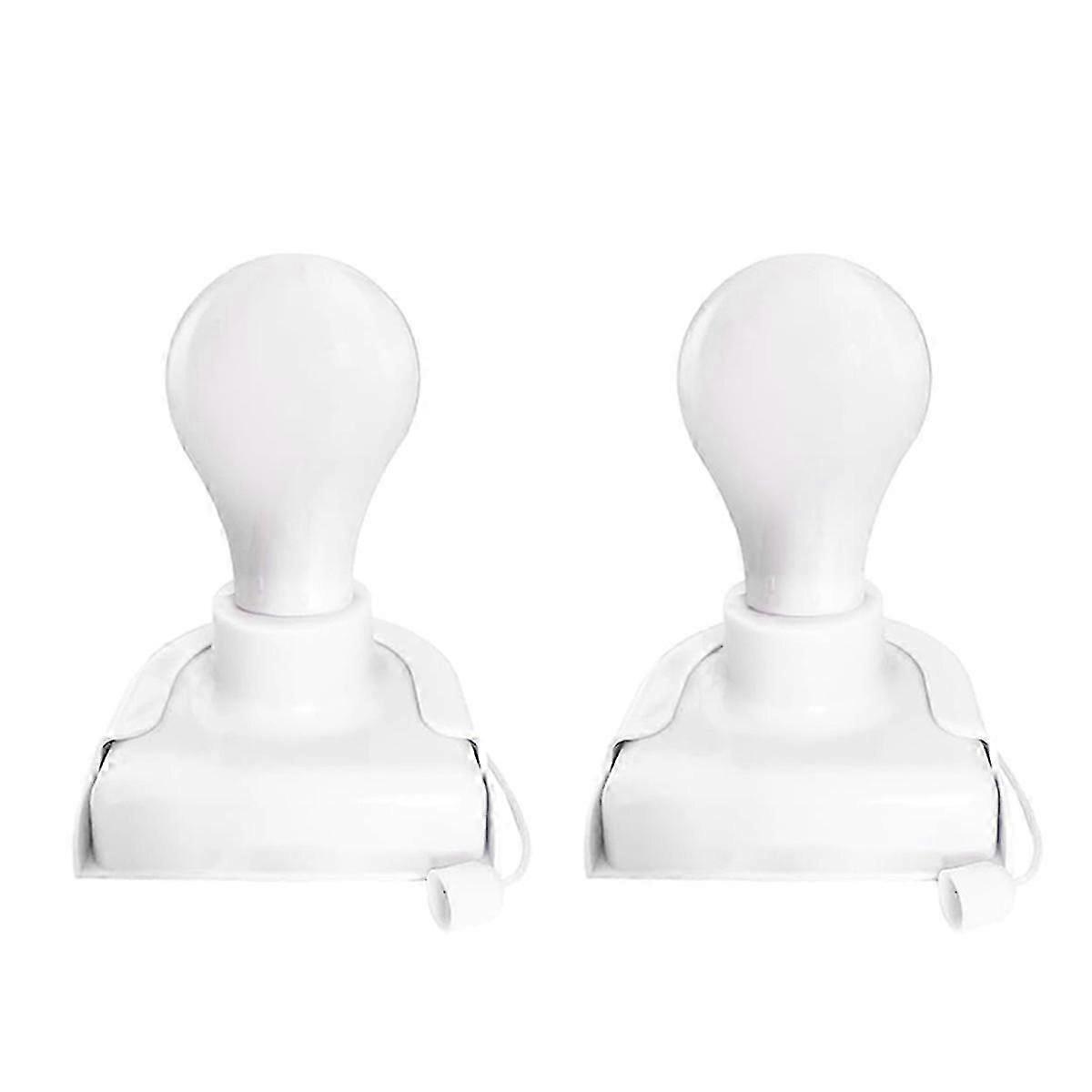 2 Pack Stick-Up Battery Lights with Pull Chain for Closet/Wall