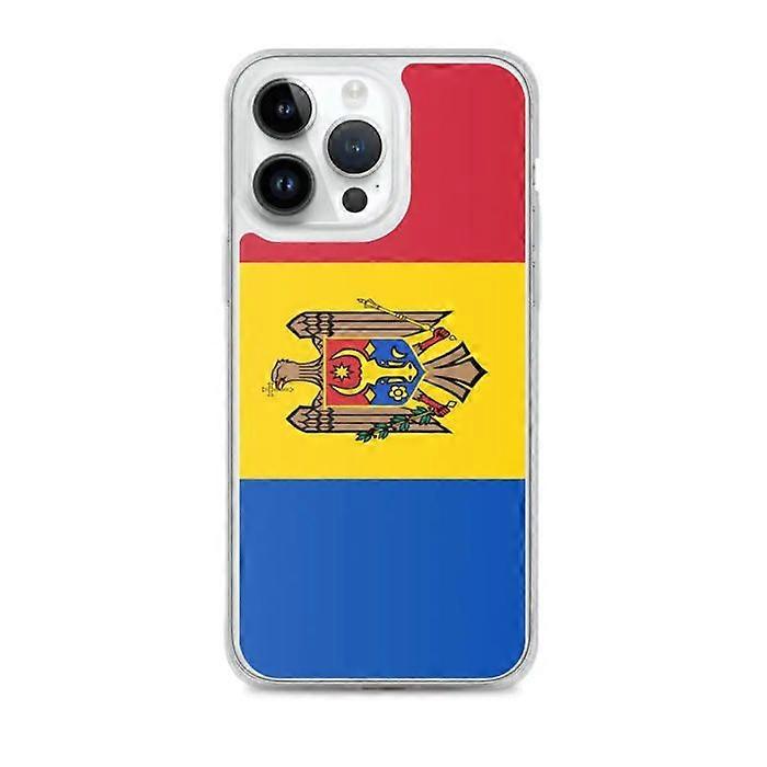 iPhone Case - Moldova Flag - iPhone 14 Pro Max - Flexible - Multicolor - Vertical