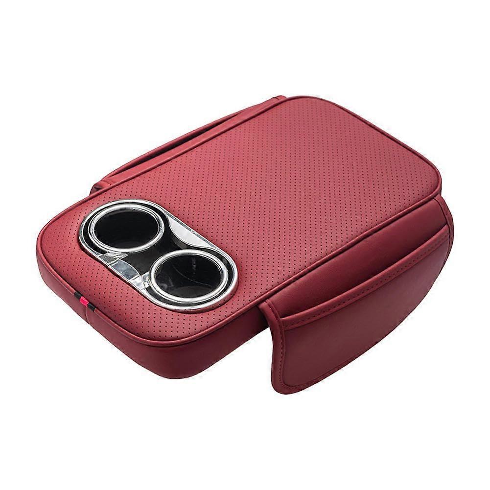 Car Center Console Cover - Universal Leather Arm Rest Cushion Pad, Height Increase, Compatible Storage Box, General Purpose