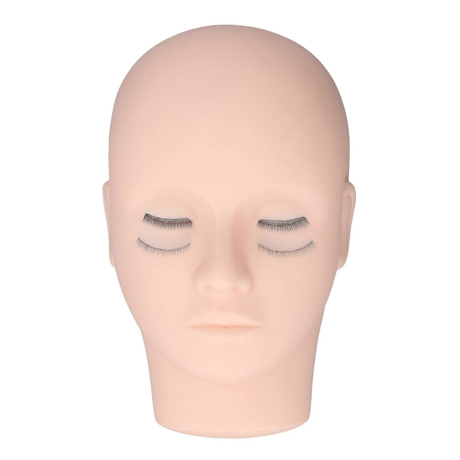 4 Layer Lash Mannequin Head Embedded Soft Multifunctional Eyelash Training Mannequin Head Model for Eyelash Store