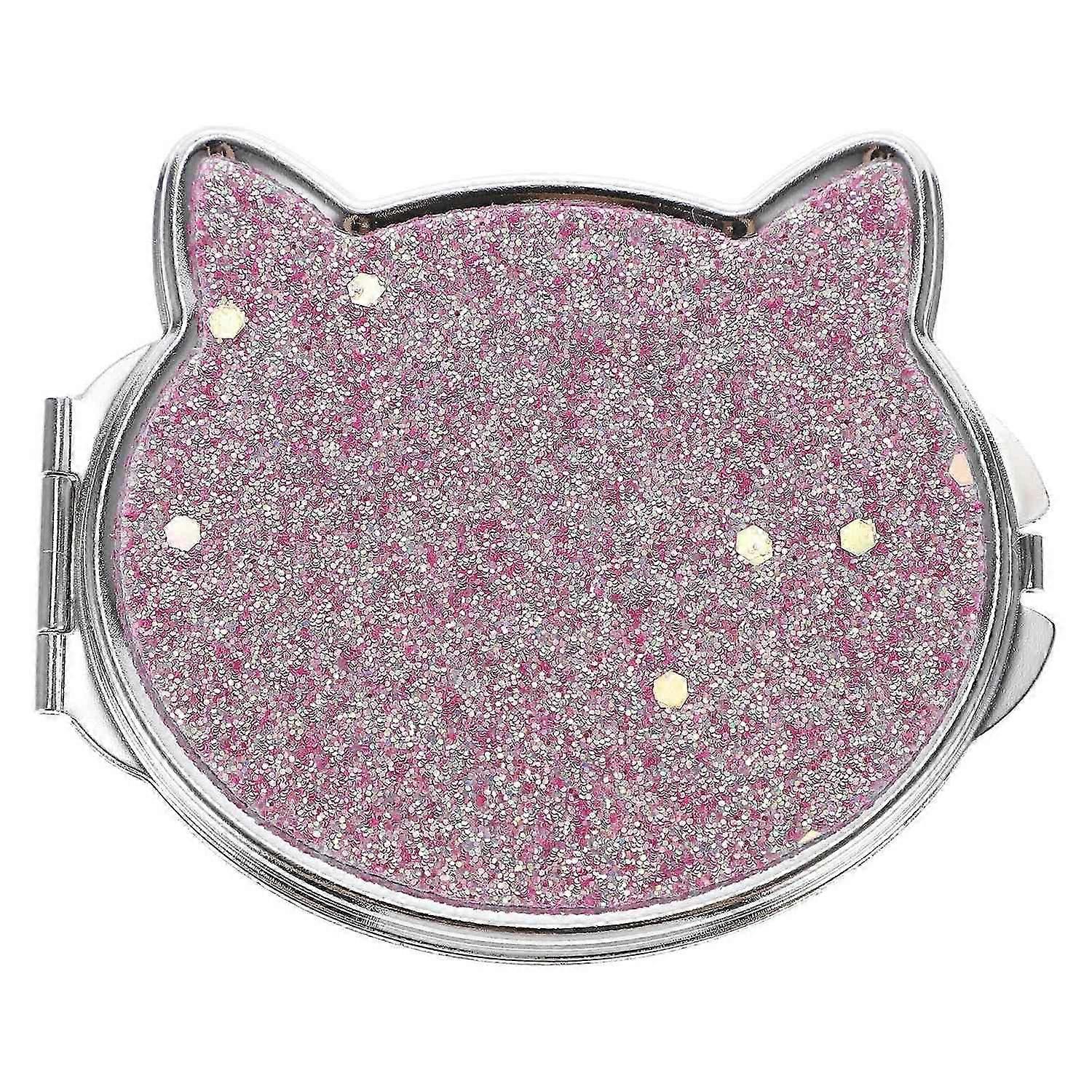 Glass Mirror Foldable Mirror Hand Held Mirror Round Cosmetic Mirror Compact Portable Mirror