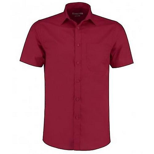 Kustom Kit Mens Short Sleeve Tailored Poplin Shirt