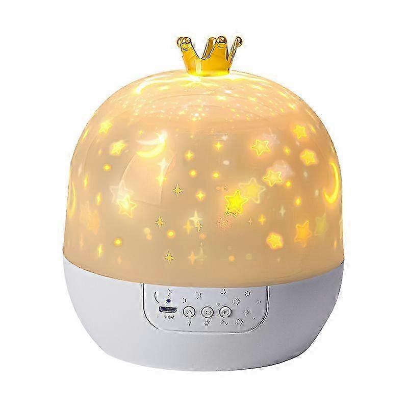 2025 Elegant Mini Crown Star Projector Light with Rotation