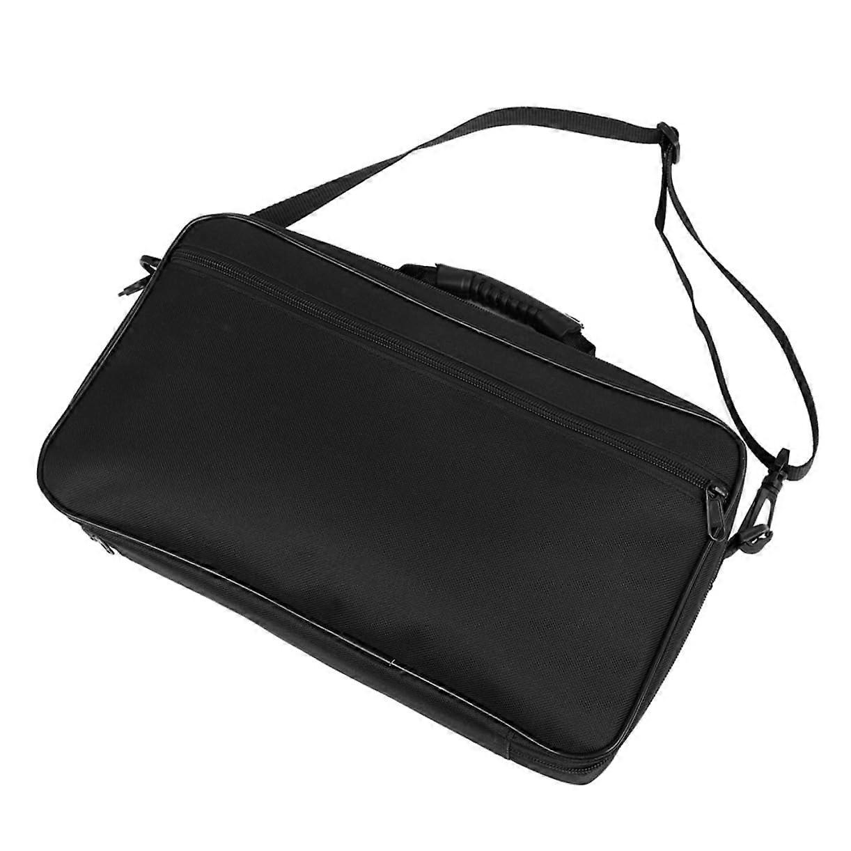 Oxford Cloth Handheld Case With Reinforced Handles For Easy Storage Black