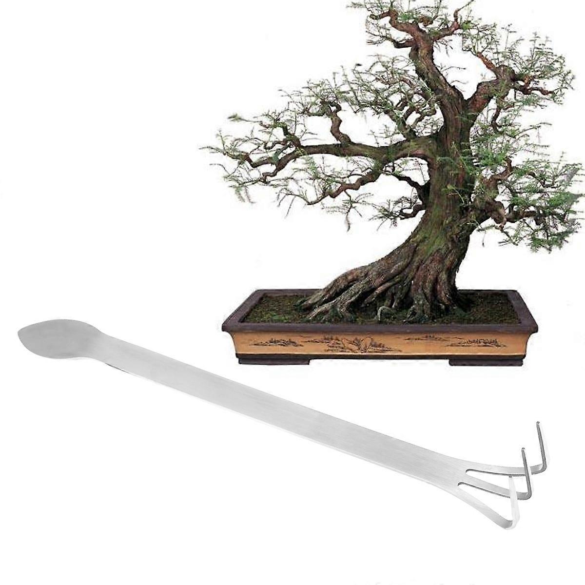 Handy Bonsai Tool Set, Mini Rake for Controlled Weeding, Metal Craft