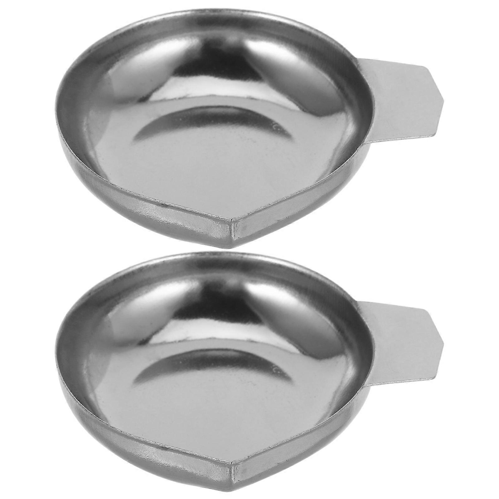 Stainless Steel Electronic Scale Trays Reusable Digital Weighing Pans for Jewelry, Food & Small Items