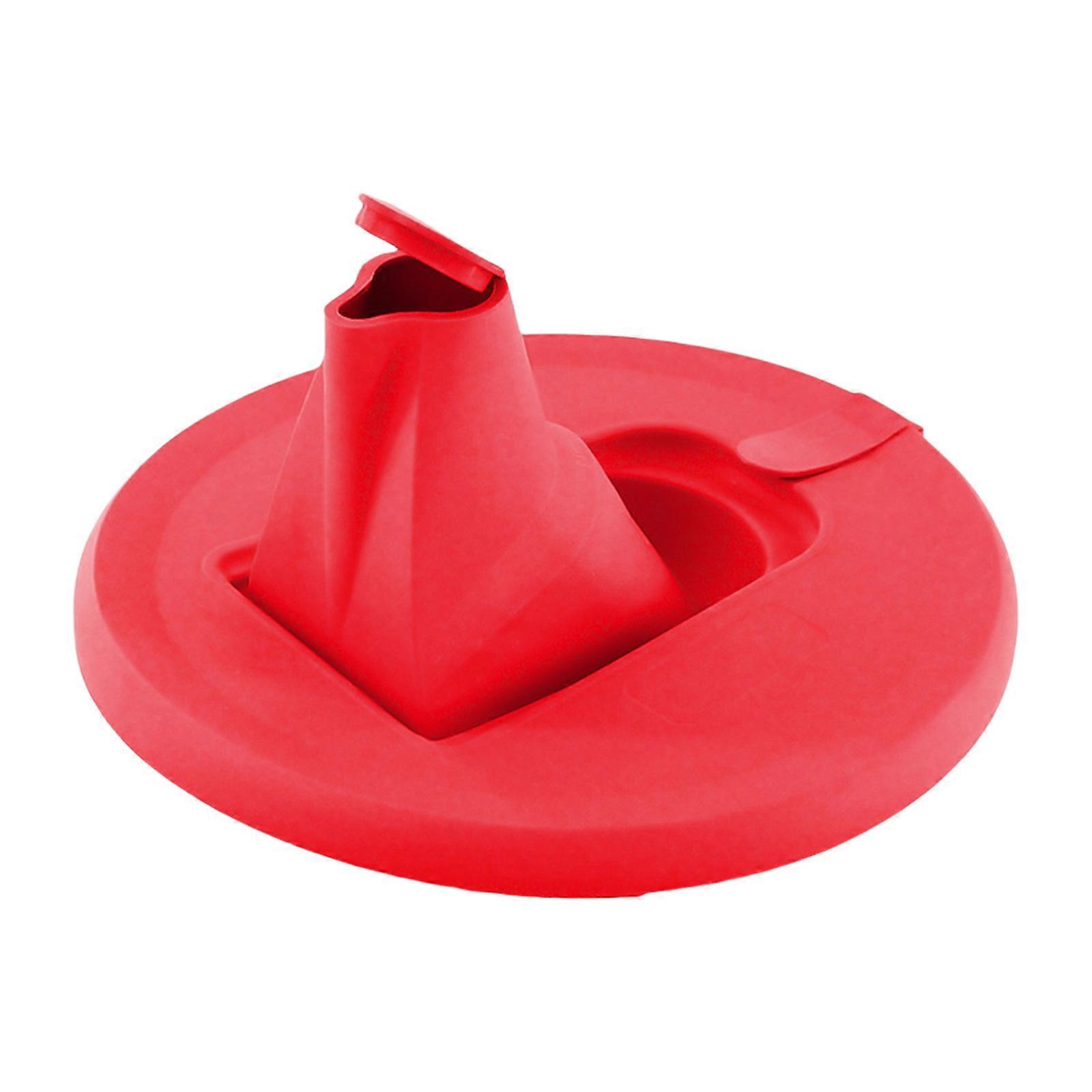 Sealed Paint Can Lid Dustproof Paint Can Lid with Folding Pour Spout Paints Bucket Cover Pouring Tool Easy to Use Red
