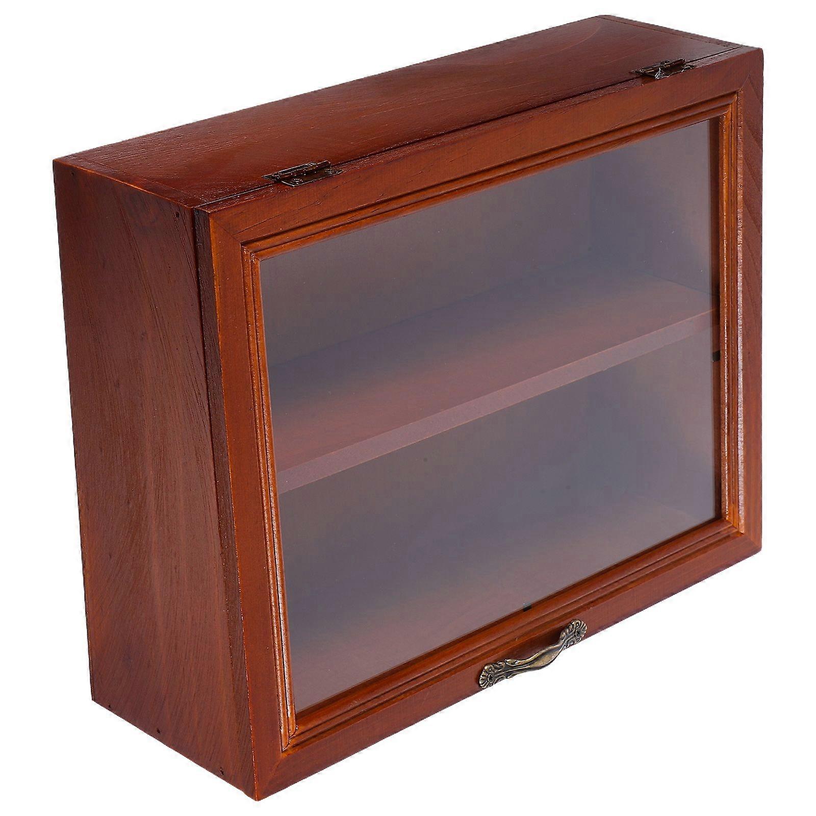Vintage Display Cabinet Desktop Small Figurine Display Stand Model Statue Holder