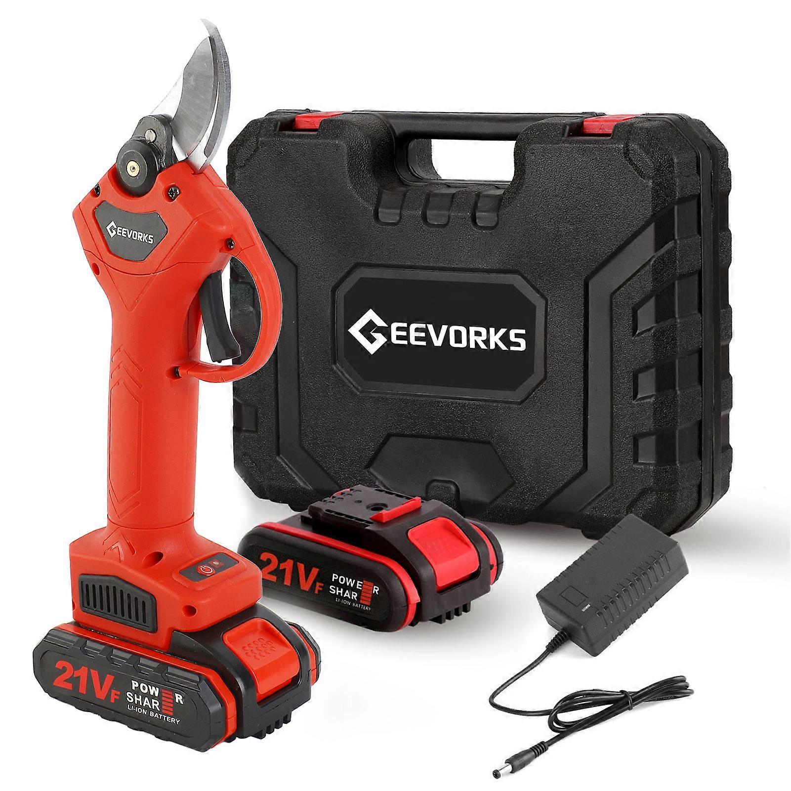 21V Cordless Electric Pruner Pruning Shear Efficient Fruit Tree Bonsai Pruning Branches Cutter Landscaping Tool