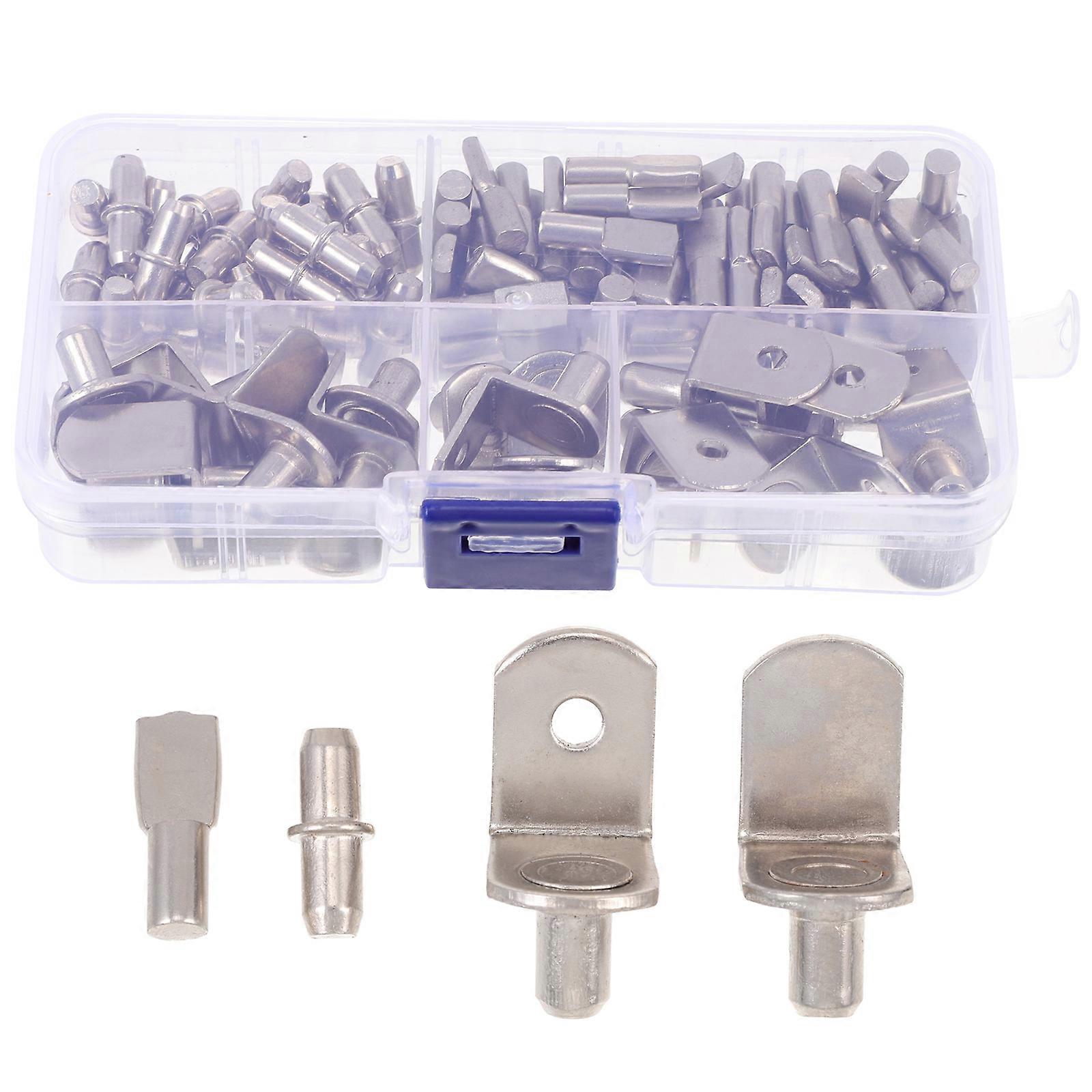 Shelf Pin Cabinet Pegs Wardrobes Corrosion Resistance Square 6X2.9X2.9CM 113Pcs