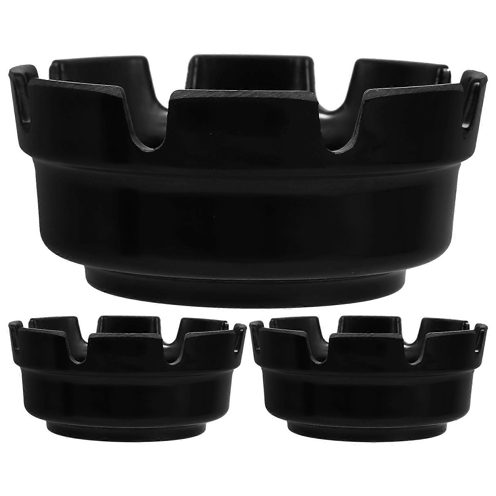 Ash Tray Plastic Outdoor Use Prevent Butts from Scattering 3Pcs
