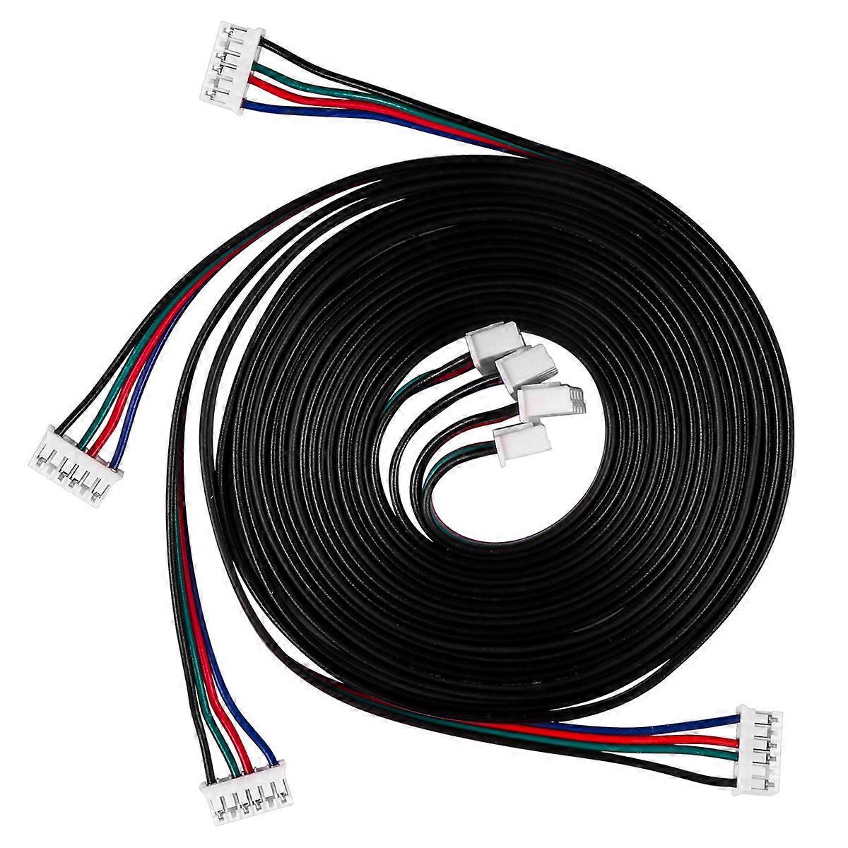 Motor Extension Cable Stepper Motor Cables 3D Printing Engineers White 1M to 6Pin 4Pcs