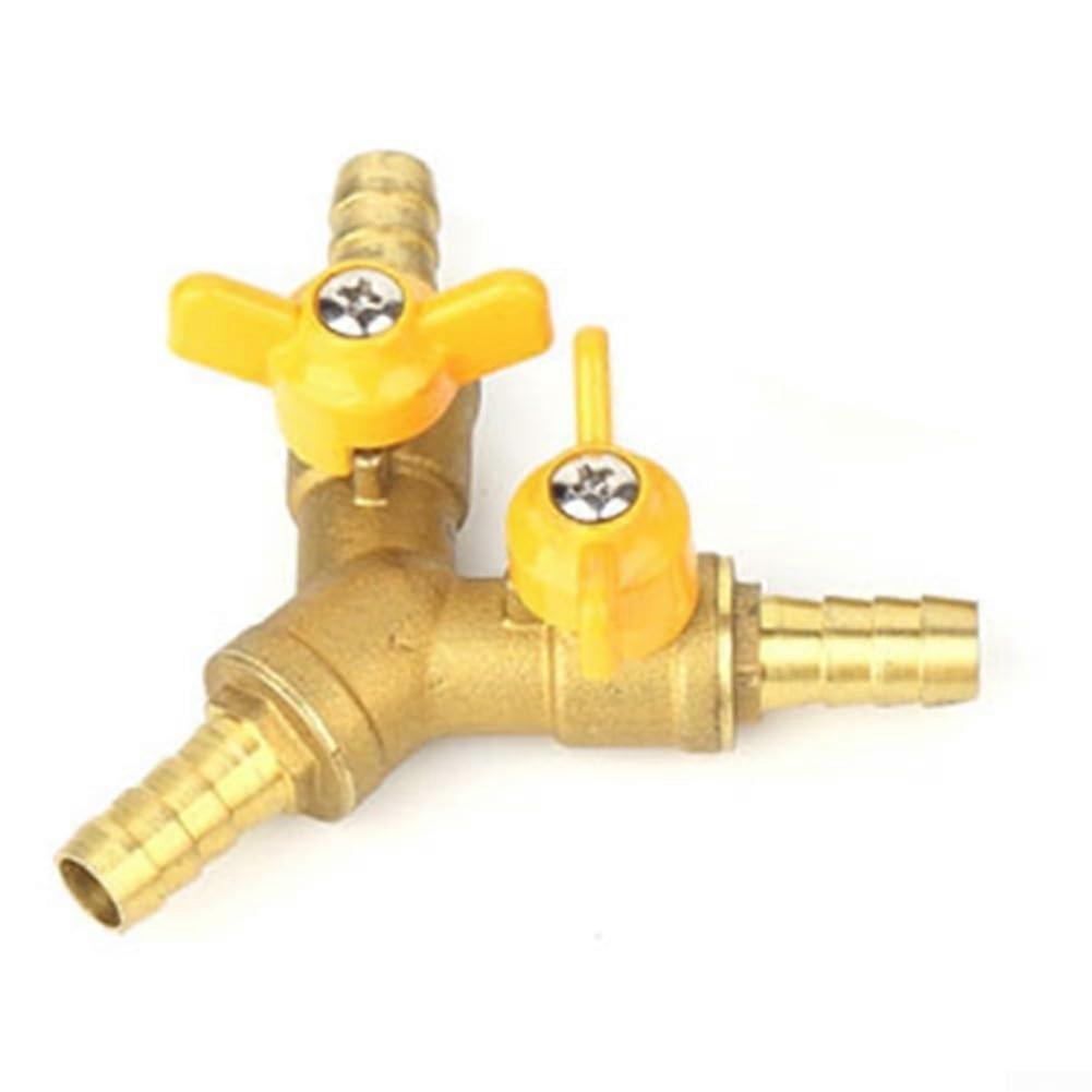 Messing valve for hose rod, secure connection and drip protection