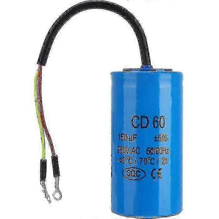 Cd60 Run Capacitor With Cable 250v Ac 150uf 50 - 60hz For Air Compressor Engine