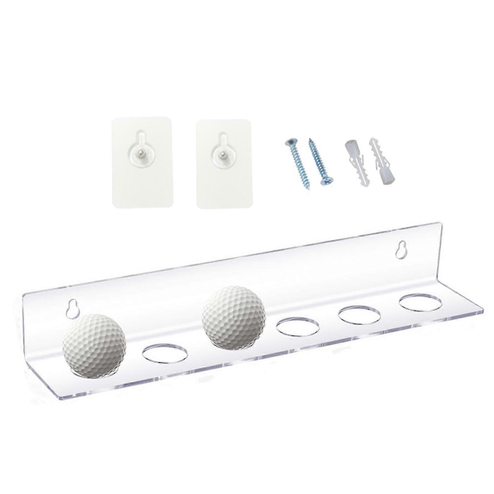 Golf Ball Shelf Wall, Golf Ball Display Stand Floating Rack Made of Acrylic