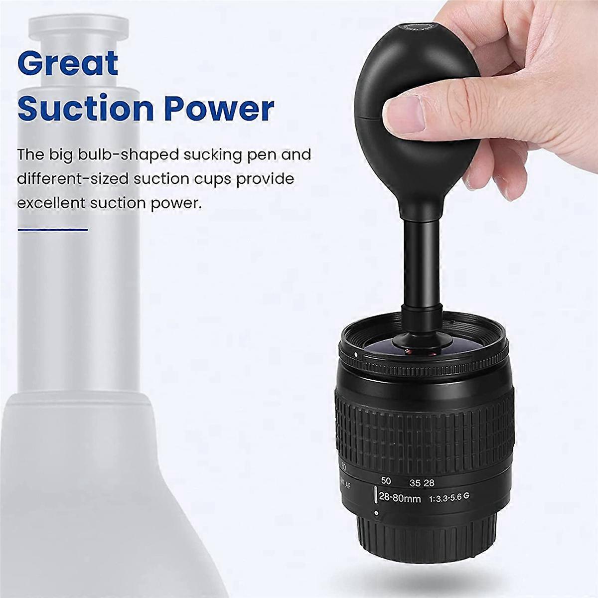 Lens Sucker Kit Eight in One with 7 Interchangeable Suction Cups