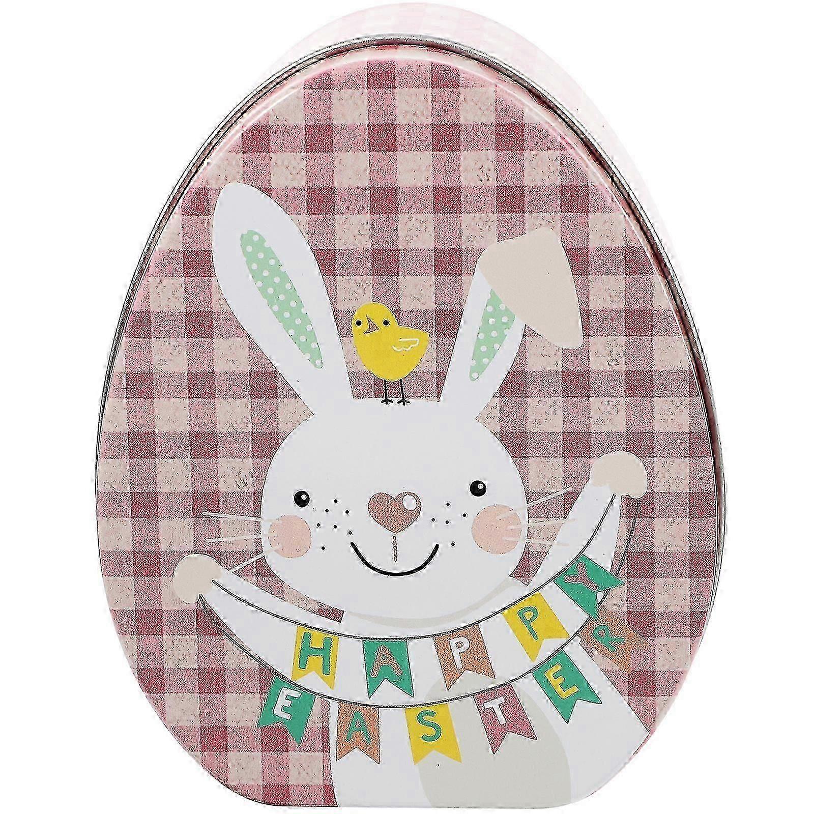 Easter Tinplate Storage Case Easter Bunny Holder Easter Bunny Decoration Home Decor