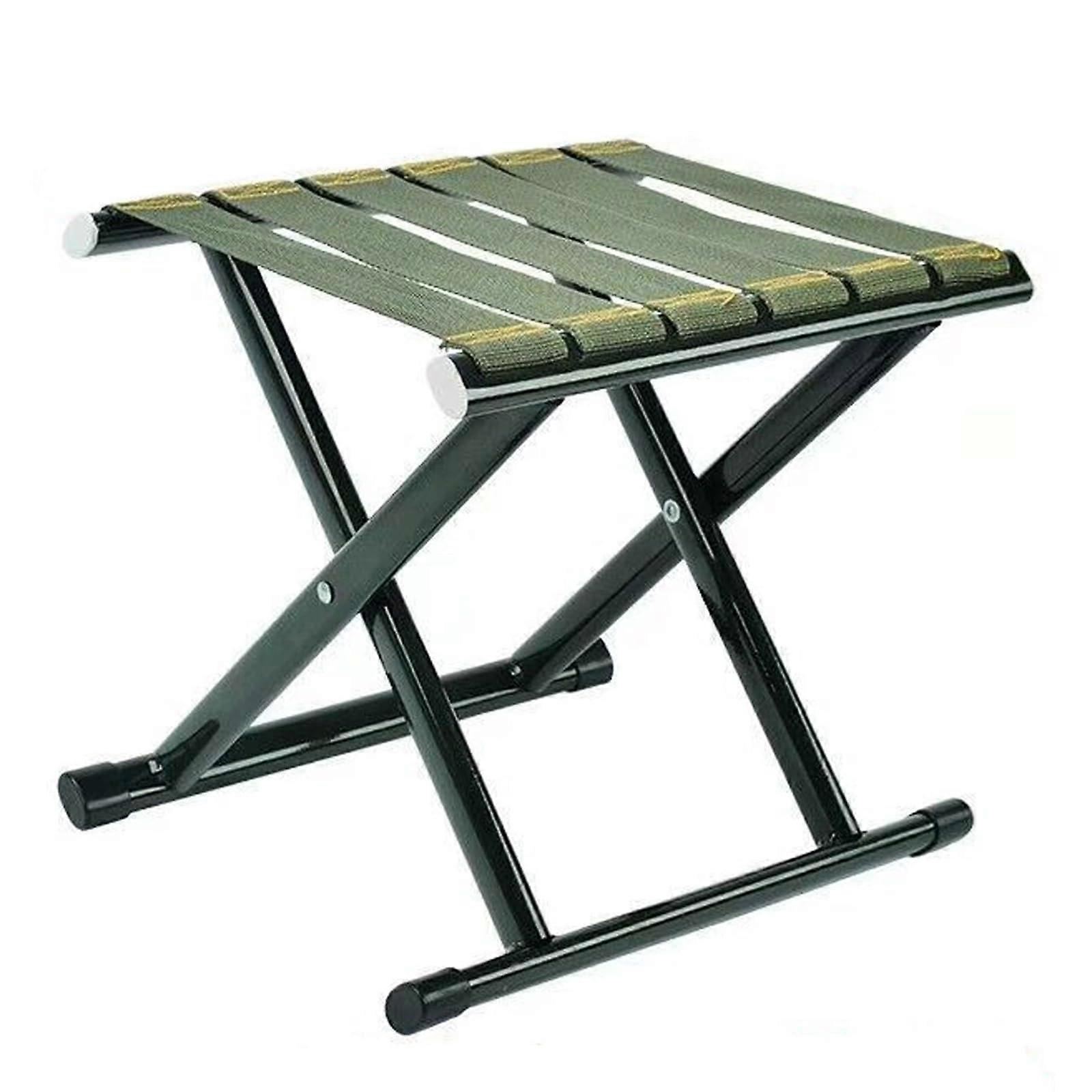 Camping Stool Folding Stool 200kg Load Capacity Steel Folding Stool for Camping Fishing Picnic Travel and Hiking Folding Stool