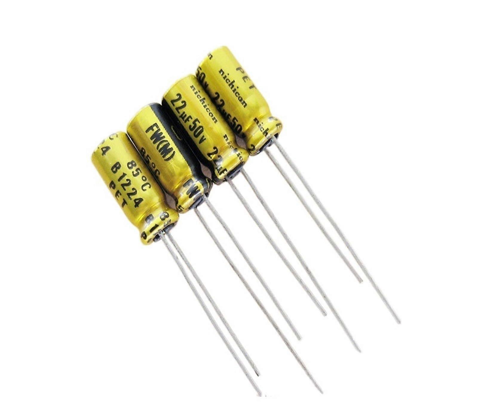 FW Series 22uF 50V 22uF Audio Electrolytic Capacitor Pack of 10