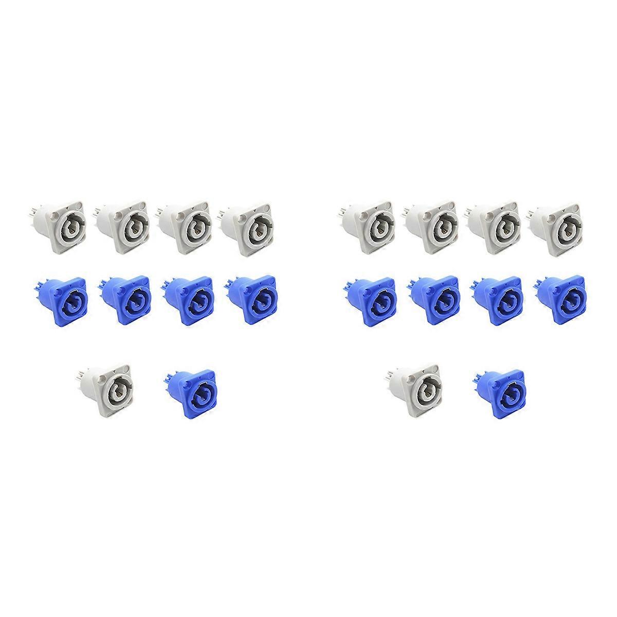 10Pcs 3 PIN 20A 250V AC Powercon Connector Socket