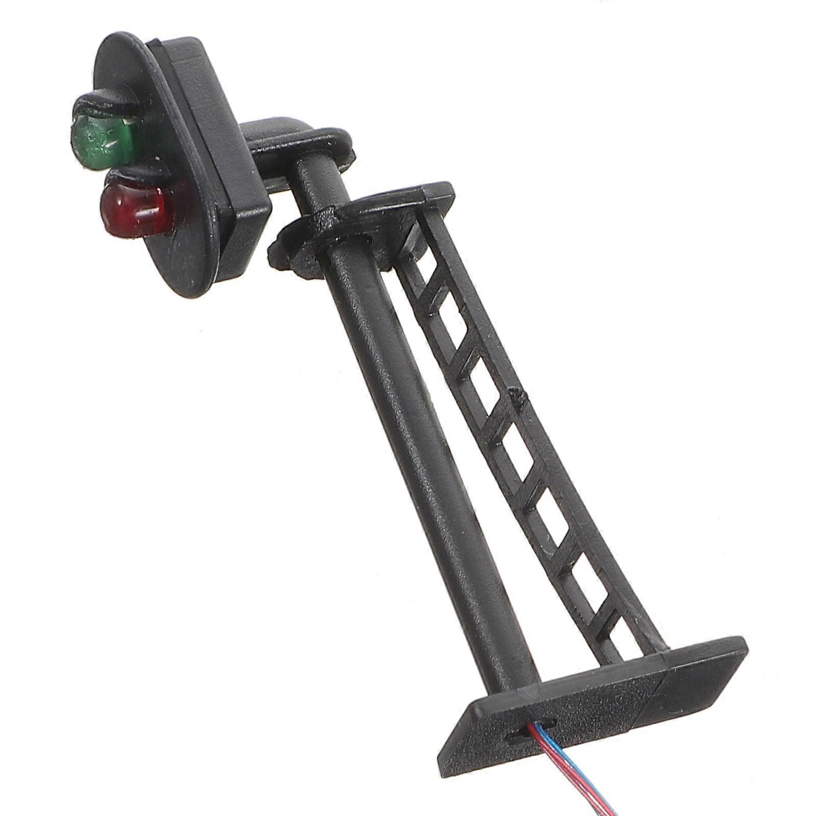 Mini Traffic Light Model for Educational DIY Sand Table, Road Sign Simulation for Pretend Play, Yellow Signal Lamp for Architectural Train Station