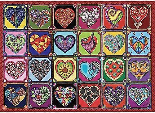 Puzzles Corazones Acolchados 1000 PiezaES Estilo 506