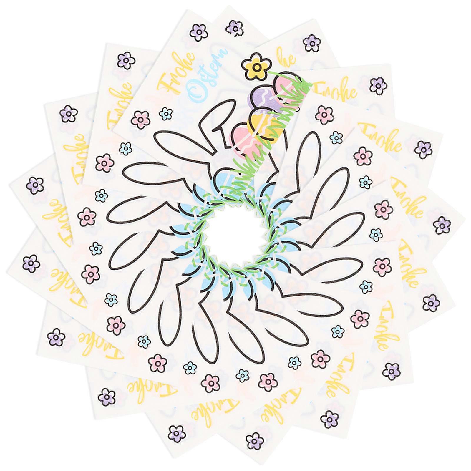 Party Napkins Classic Easter Design Durable Family Parties 25.00X25.00X0.10CM 100 Sheets
