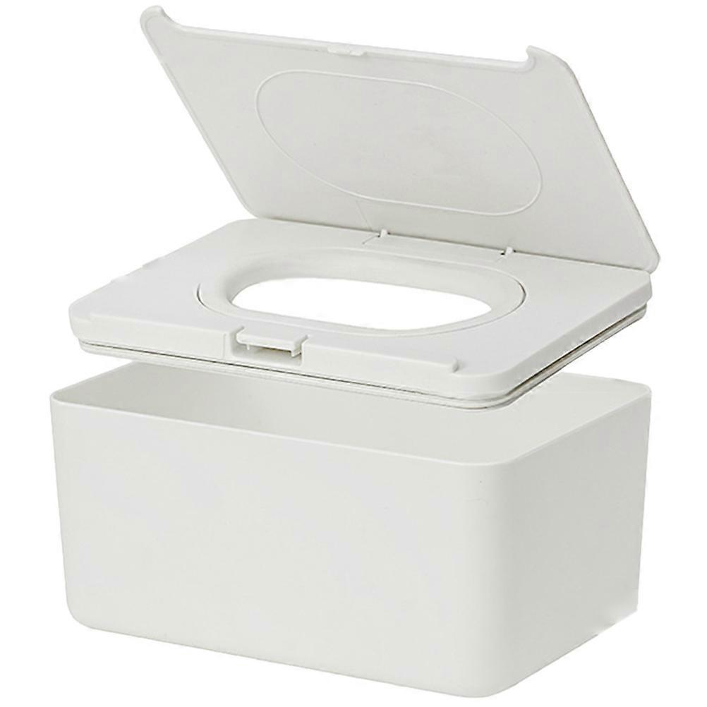 Refillable Wipes Holder Travel Tissue Box Compact Wipe Case with Cover to Prevent Drying and Contamination for Diaper Bags and Strollers