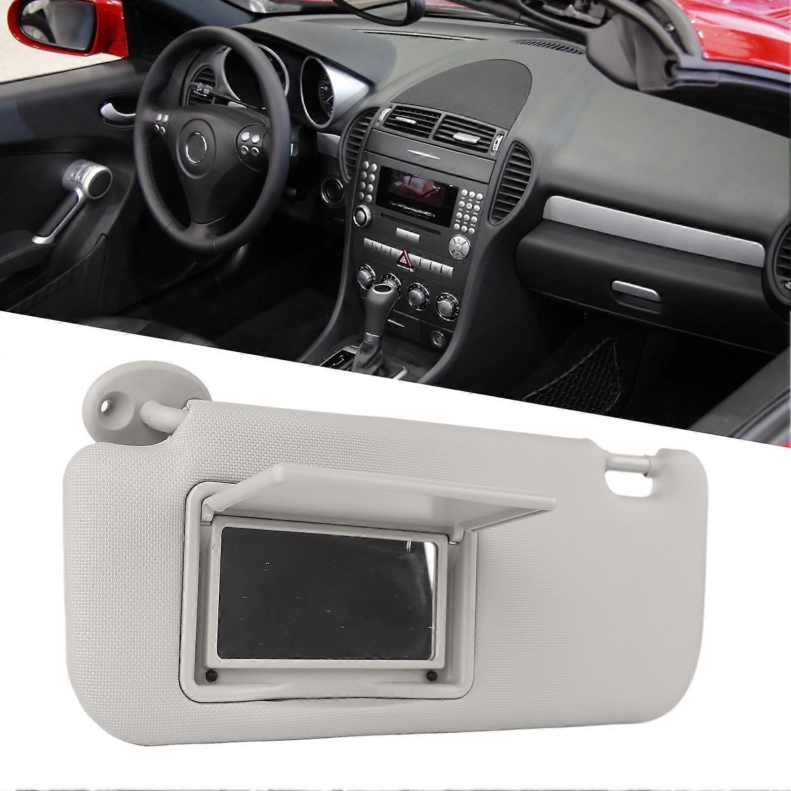 Car Sun Visor Left Driver Side Gray High Hardness Sun Visor with Vanity Mirror