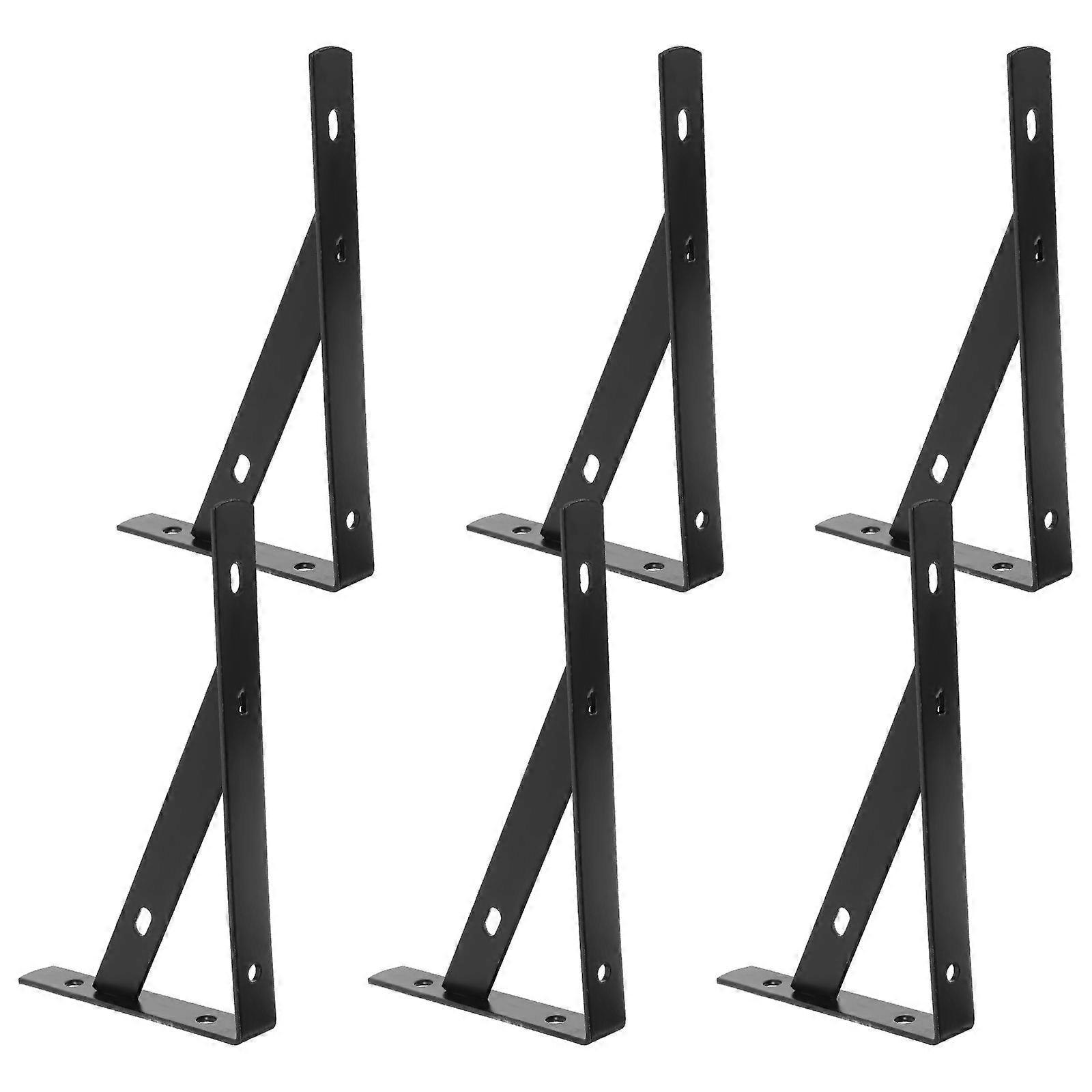 6pcs Wall Mounted Shelf Brackets, Durable Floating Shelf Supports, Stylish Design for Home & Office Organization, Easy Installation for Space Saving