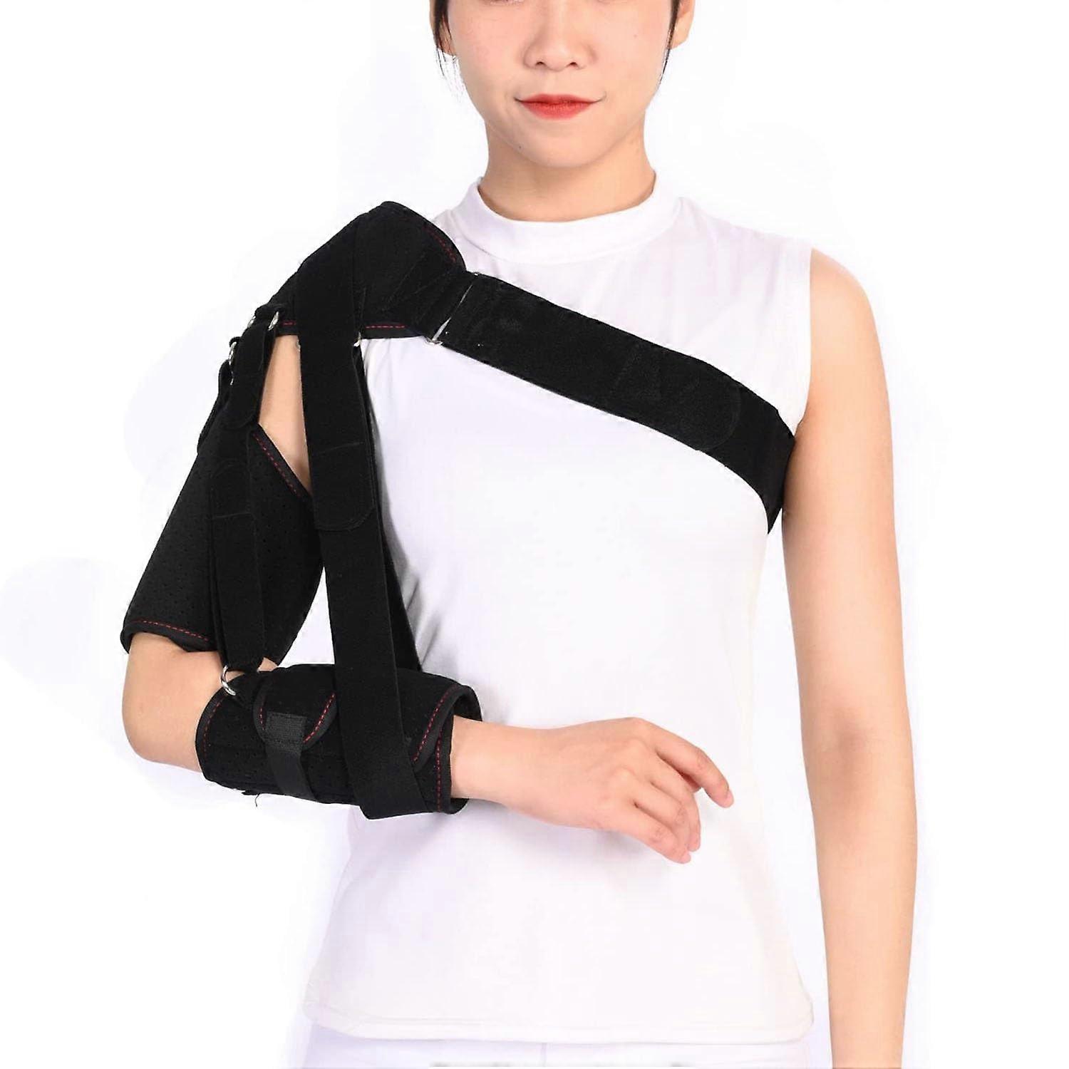 Shoulder Abduction Sling, Adjustable Straps, Right Or Left Arm, Single Pad, Sublexion Or Dislocation Surgery