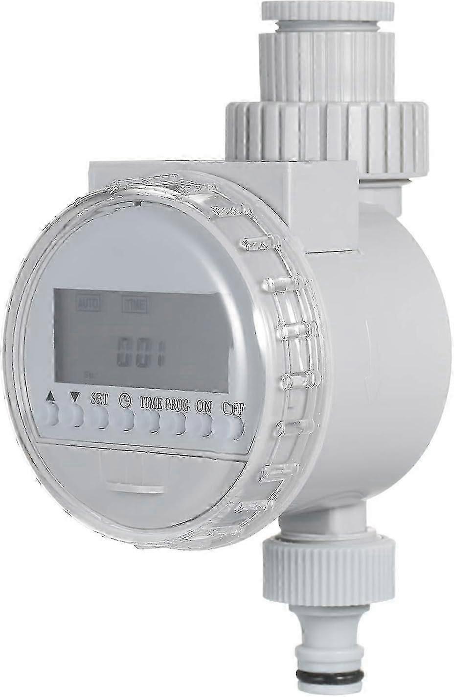 Electronic Programmable Solar Powered Water Irrigation Timer Automatic Watering Controller Hose Faucet Timer with LCD Display for Garden and